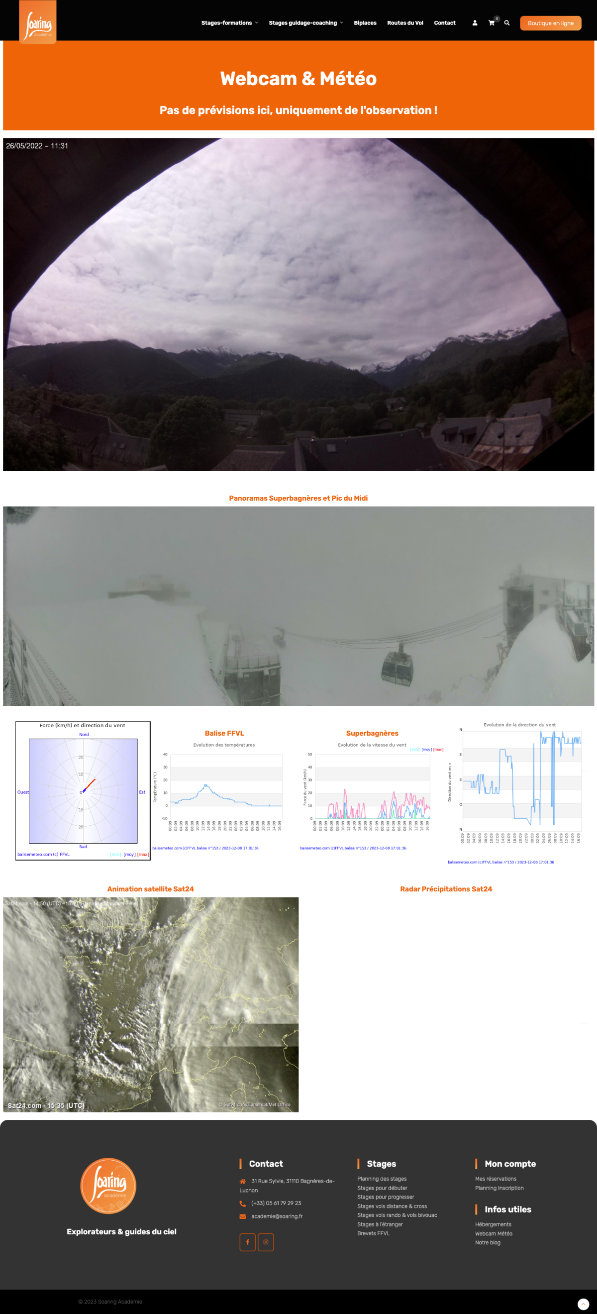 sauvegarde page webcam